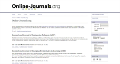 Desktop Screenshot of online-journals.org